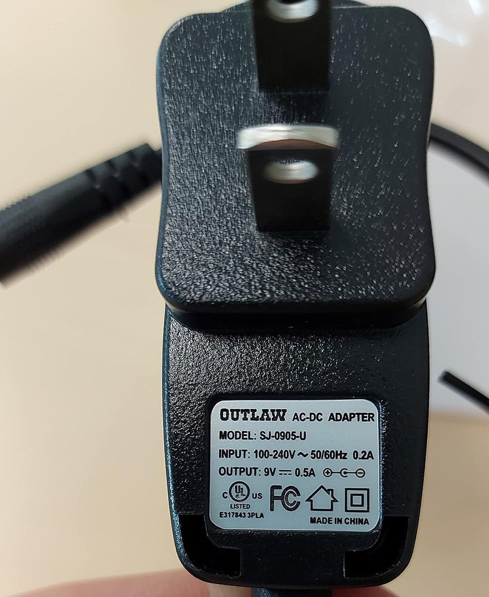 Outlaw Effects 9V AC DC Power Adapter