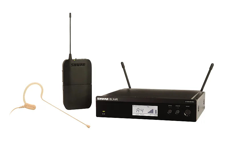 Shure BLX14R/MX53 Wireless Rack Mount Presenter System with Earset Microphone (H10: 542-572 MHz)