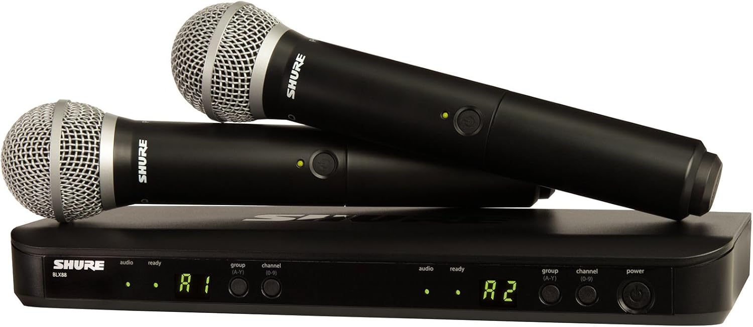 Shure BLX288/PG58 Wireless Dual Vocal System with two PG58 Handheld Transmitters
