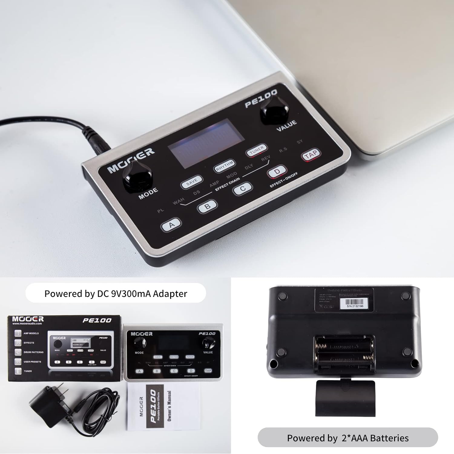 Mooer PE-100 Portable Multi-Effects Processor