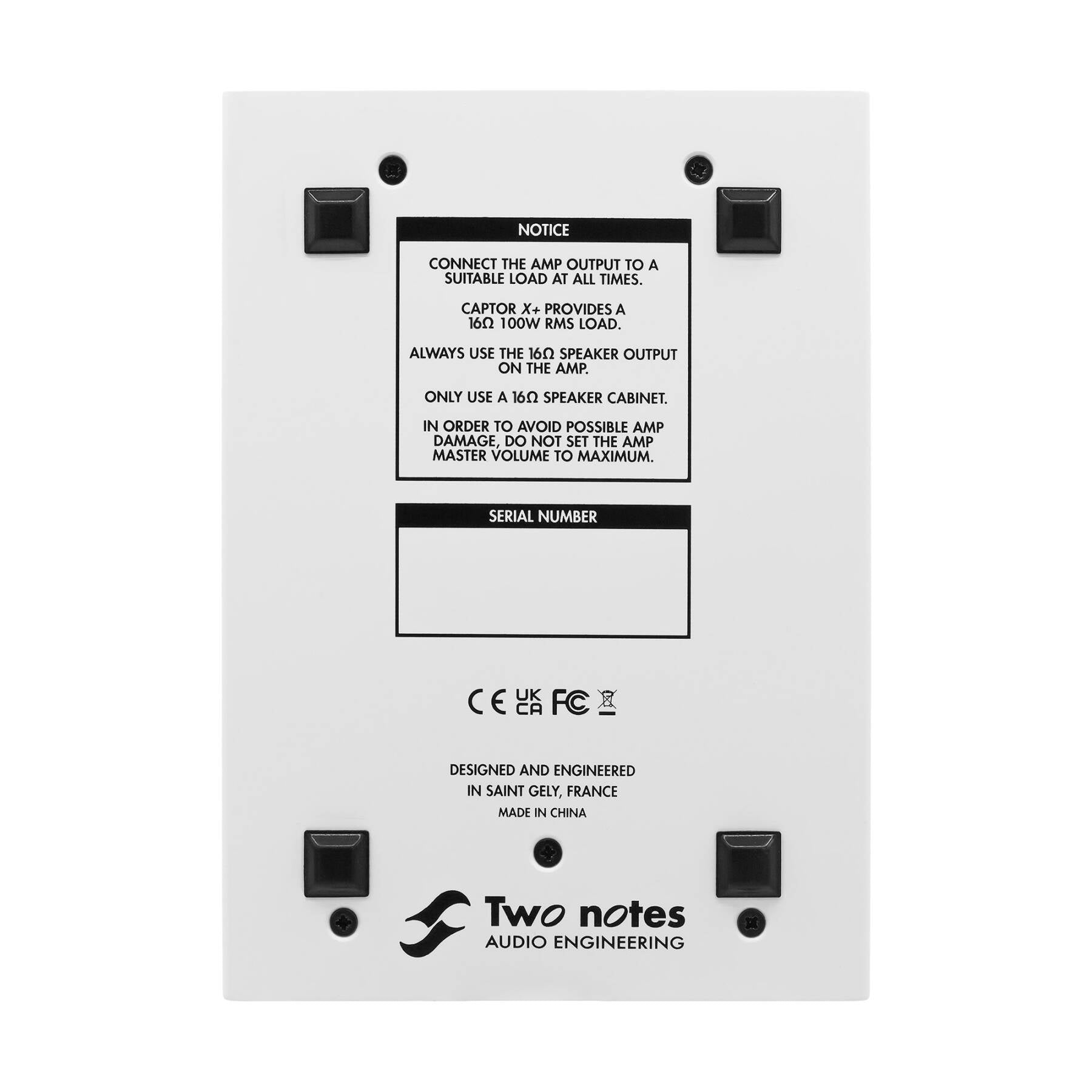 Two Notes 16 Ohm Torpedo Captor X +