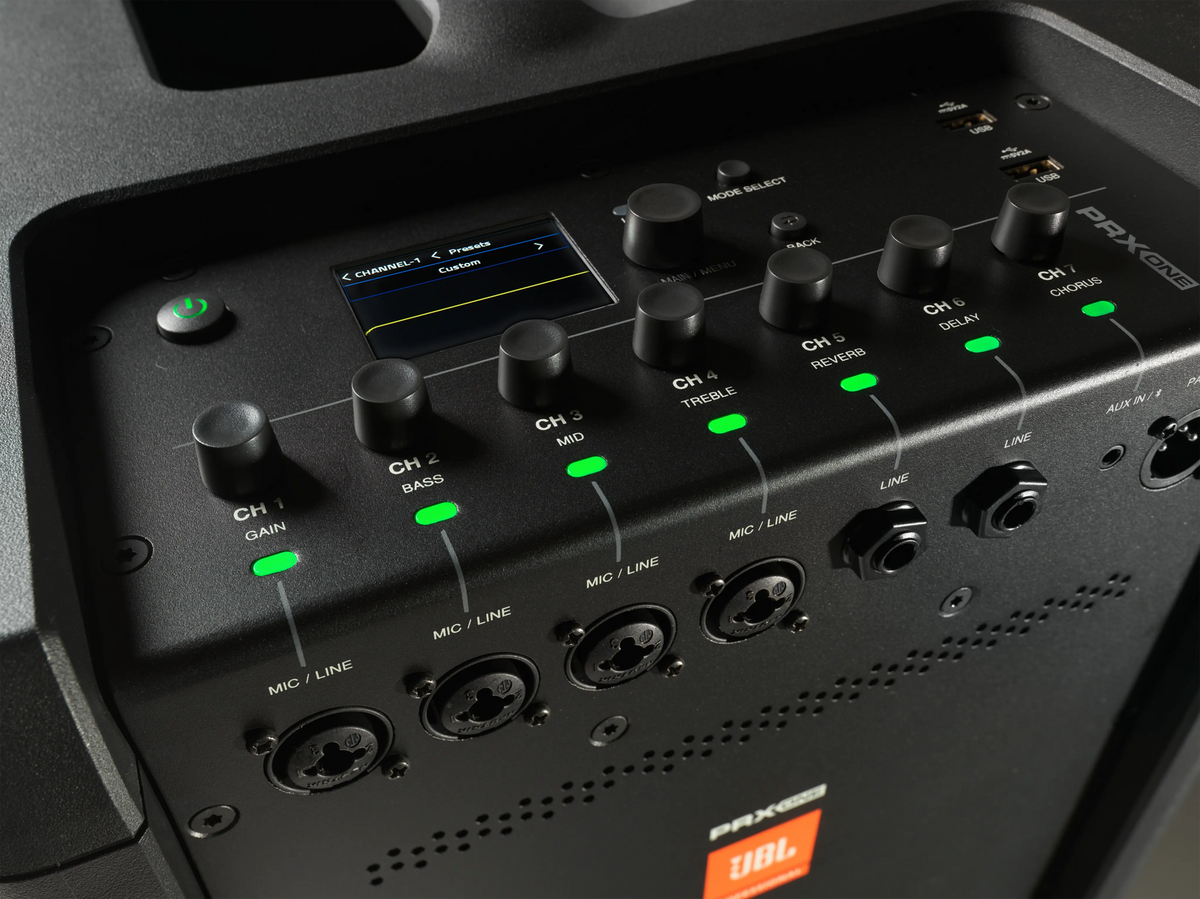 PRX ONE ALL-IN-ONE POWERED COLUMN PA WITH MIXER AND DSP