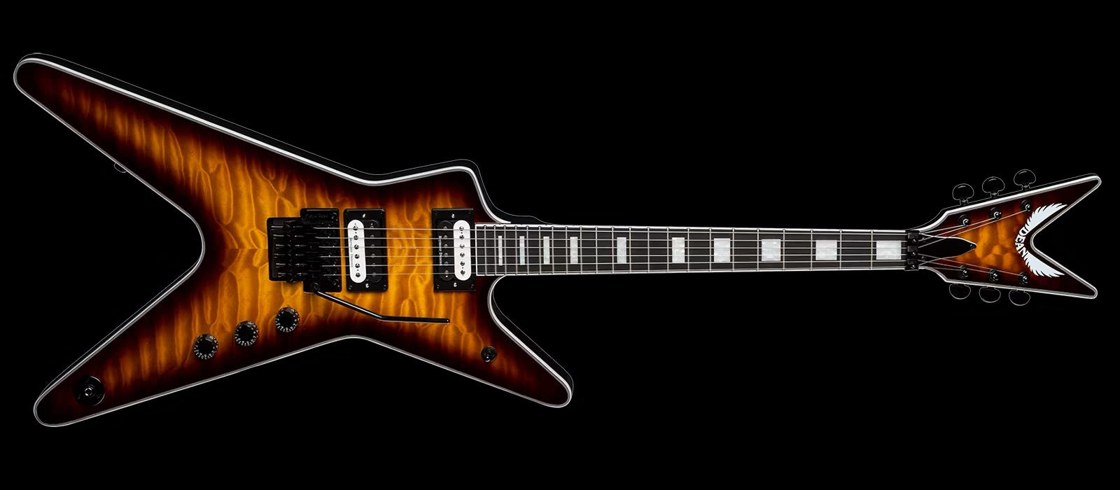 DEAN ML SELECT FLOYD QUILT MAPLE TOP TRANS BRAZILIA