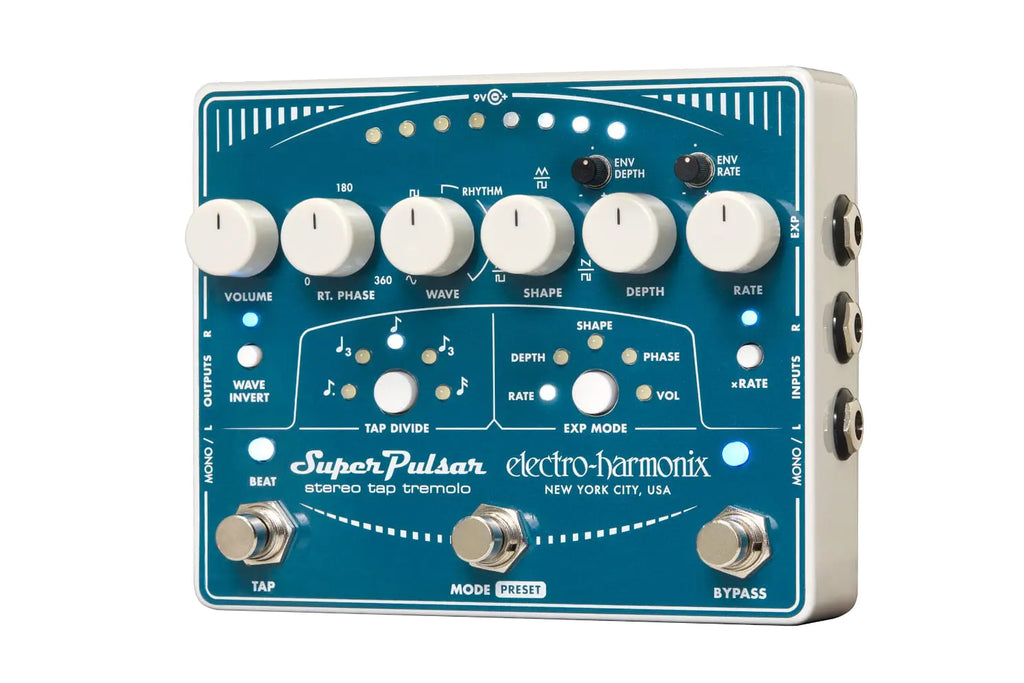 Electro-Harmonix
Super Pulsar Stereo Tap Tremolo