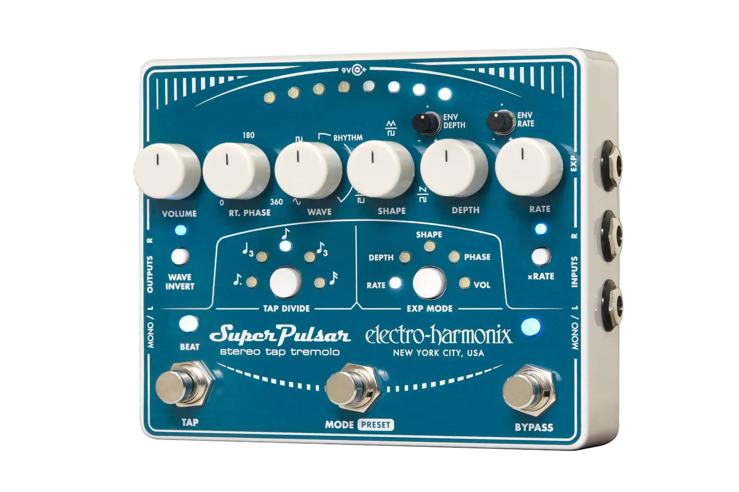 Electro-Harmonix
Super Pulsar Stereo Tap Tremolo