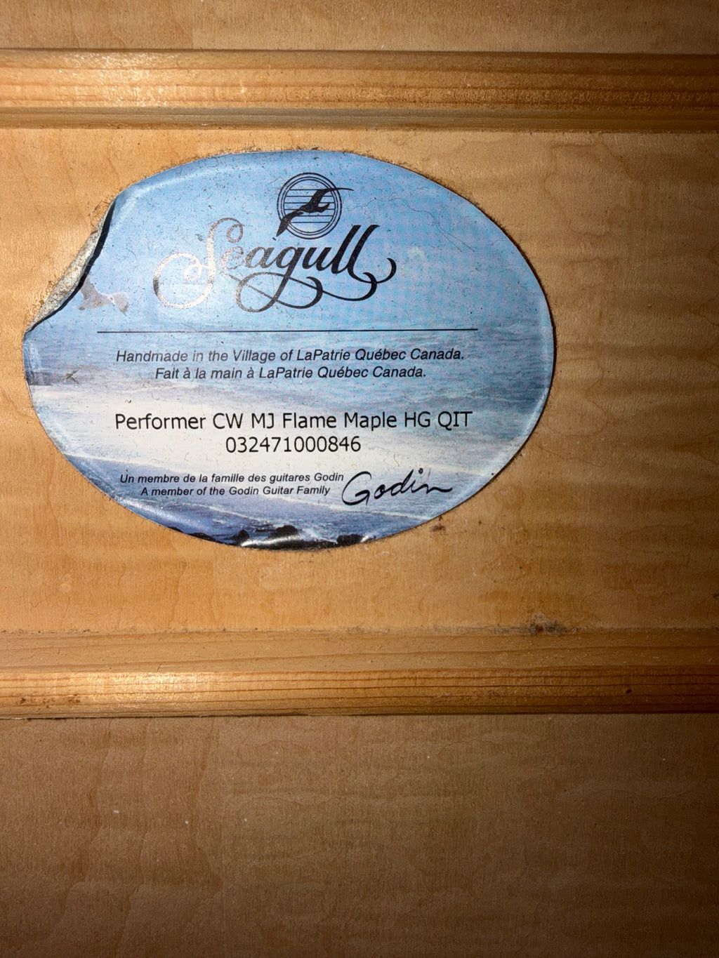 Seagull Performer CW MJ Flame Maple HG QIT