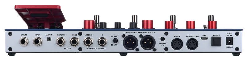 Multi-Effects Processor Pedal: Expression, FX Loop, MIDI I/O, Amp Modeling, IR Cabinets, Artist Presets for Guitar/Bass