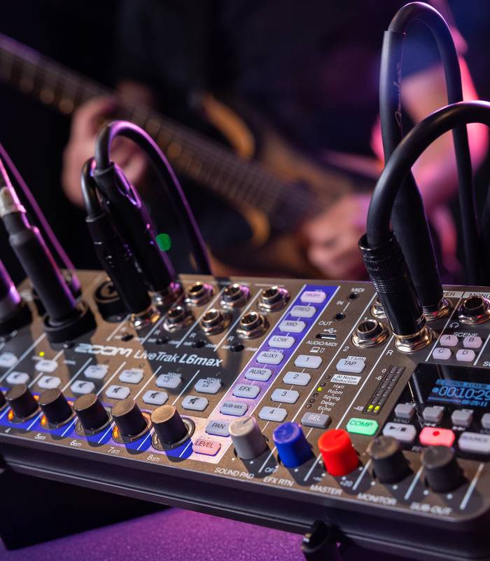 LiveTrak L6max 12-Channel Mixer & Recorder for Music, Streaming, and Podcasts