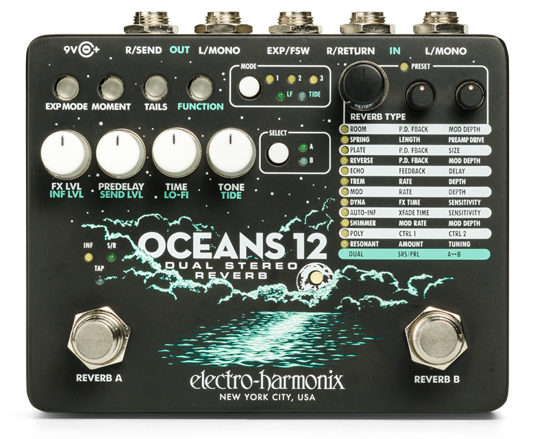 Electro-Harmonix
Oceans 12 Dual Stereo Reverb