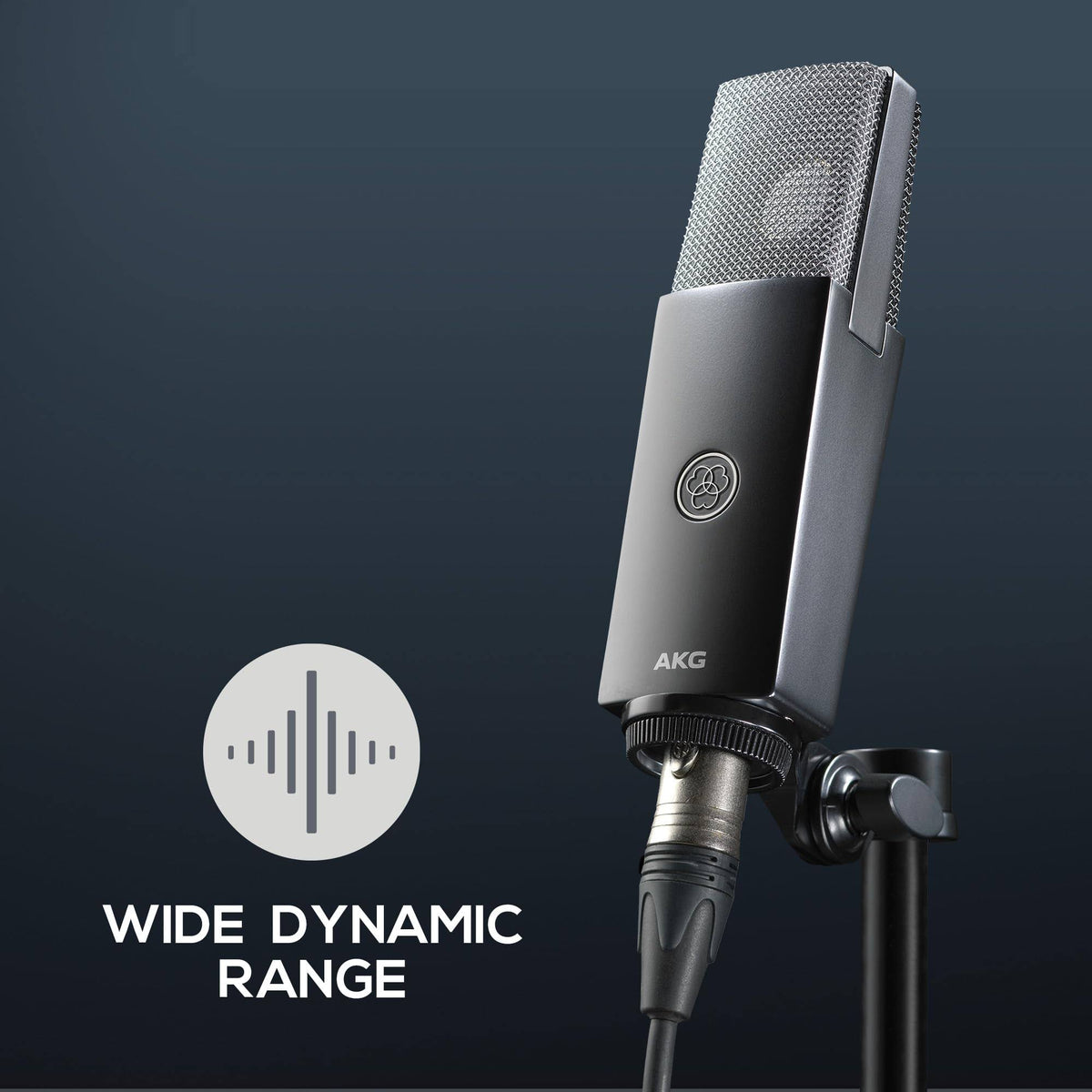 AKG C104 Large Diaphragm Cardioid Condenser Microphone - Black
