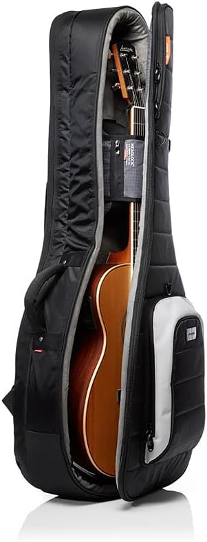 Mono M80 Hybrid Guitar Case for 1 Acoustic & 1 Electric Guitar - Black