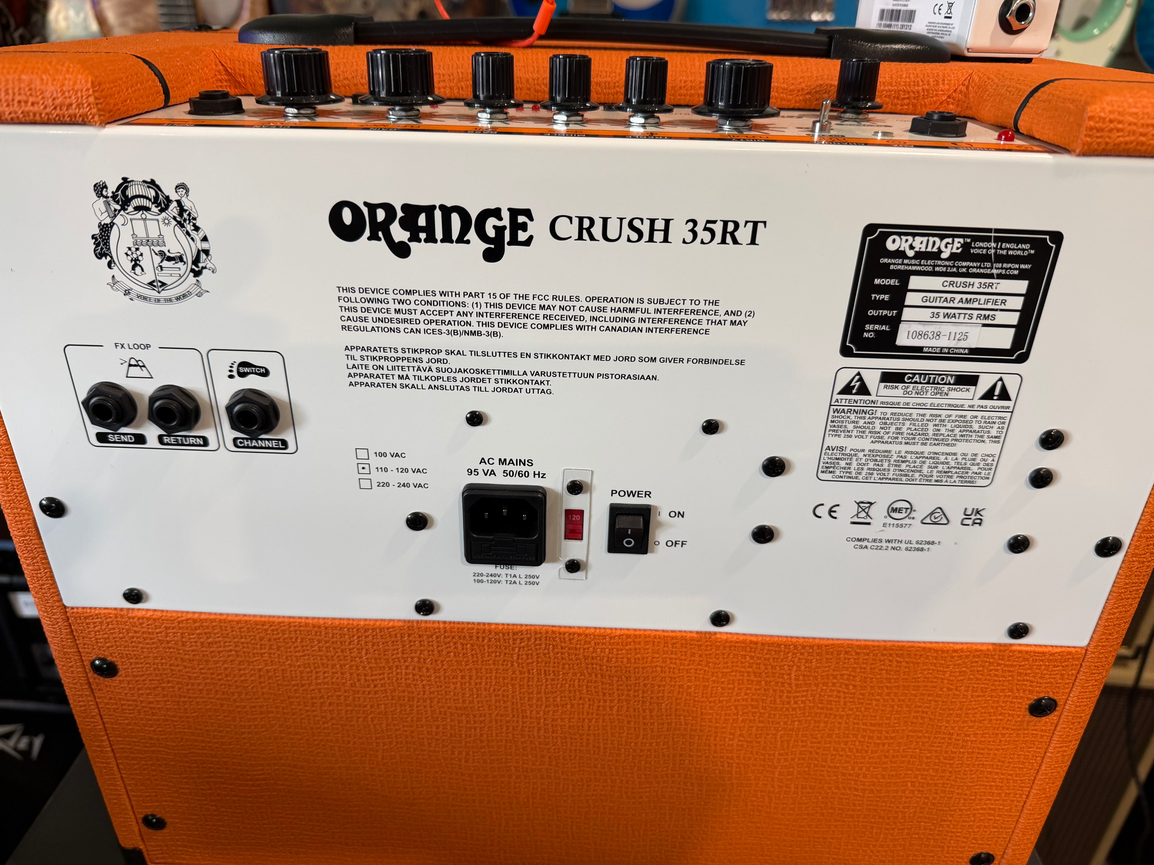 Orange Crush 35RT Brand New Trade-in
