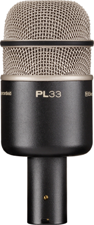 Electro-Voice PL-33
DYNAMIC KICK DRUM & INSTRUMENT MICROPHONE