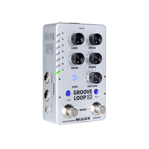 Mooer M721 Groove Loop x2 Stereo Looper & Drum machine Effects Pedal