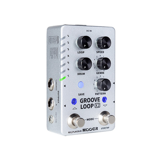 Mooer M721 Groove Loop x2 Stereo Looper & Drum machine Effects Pedal