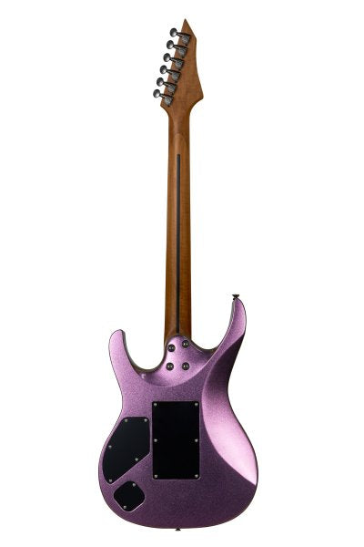 Mooer Double-Cutaway Floyd Rose Electric Guitar, Aurora Pink