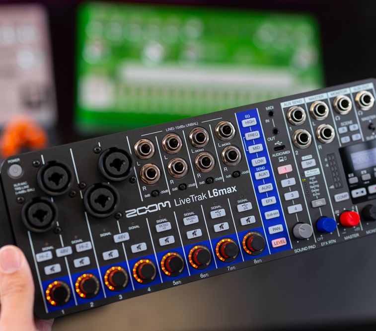 LiveTrak L6max 12-Channel Mixer & Recorder for Music, Streaming, and Podcasts