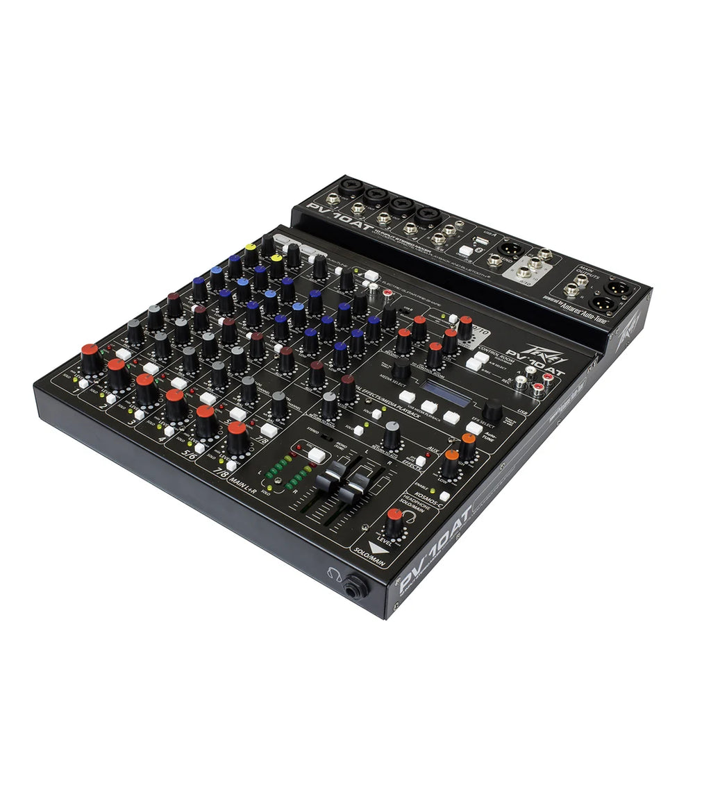 Peavey PV® 10 AT 10 Channel Compact Mixer With Bluetooth And Antares® Auto-Tune