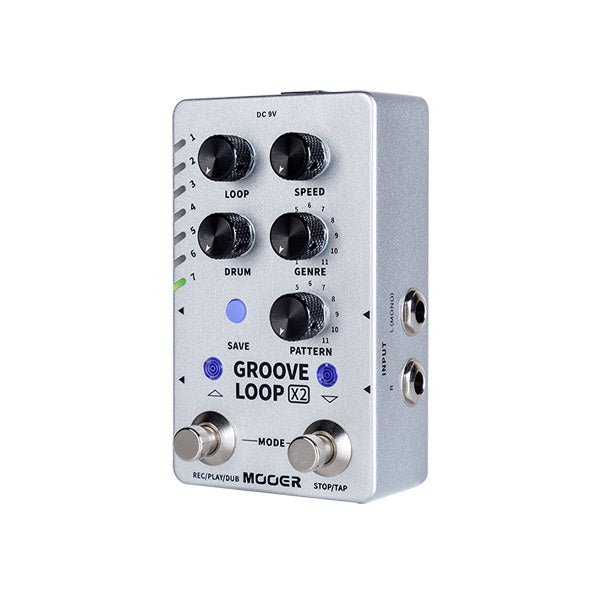 Mooer M721 Groove Loop x2 Stereo Looper & Drum machine Effects Pedal