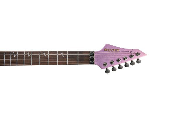 Mooer Double-Cutaway Floyd Rose Electric Guitar, Aurora Pink
