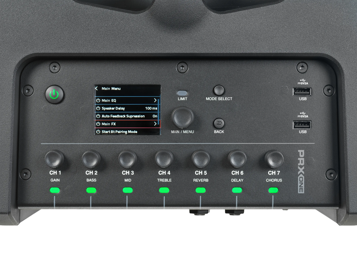 PRX ONE ALL-IN-ONE POWERED COLUMN PA WITH MIXER AND DSP