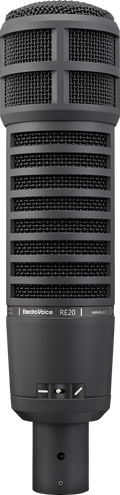 Electro-Voice RE20
BROADCAST ANNOUNCER'S MICROPHONE WITH VARIABLE‑D