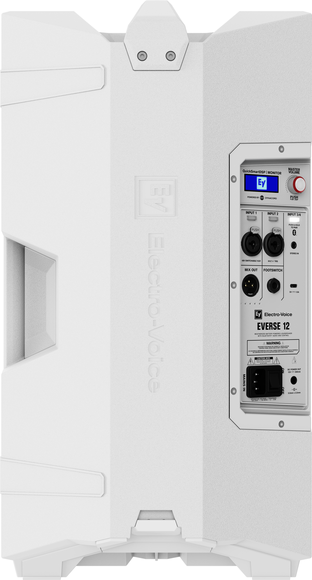 Electro-Voice EVERSE 12
WEATHERIZED BATTERY-POWERED LOUDSPEAKER WITH BLUETOOTH® AUDIO AND CONTROL
