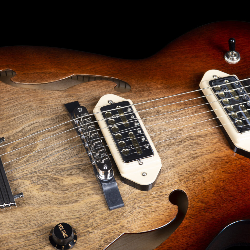 Godin 5th Ave TL Vintage Burst HG Gold Foil