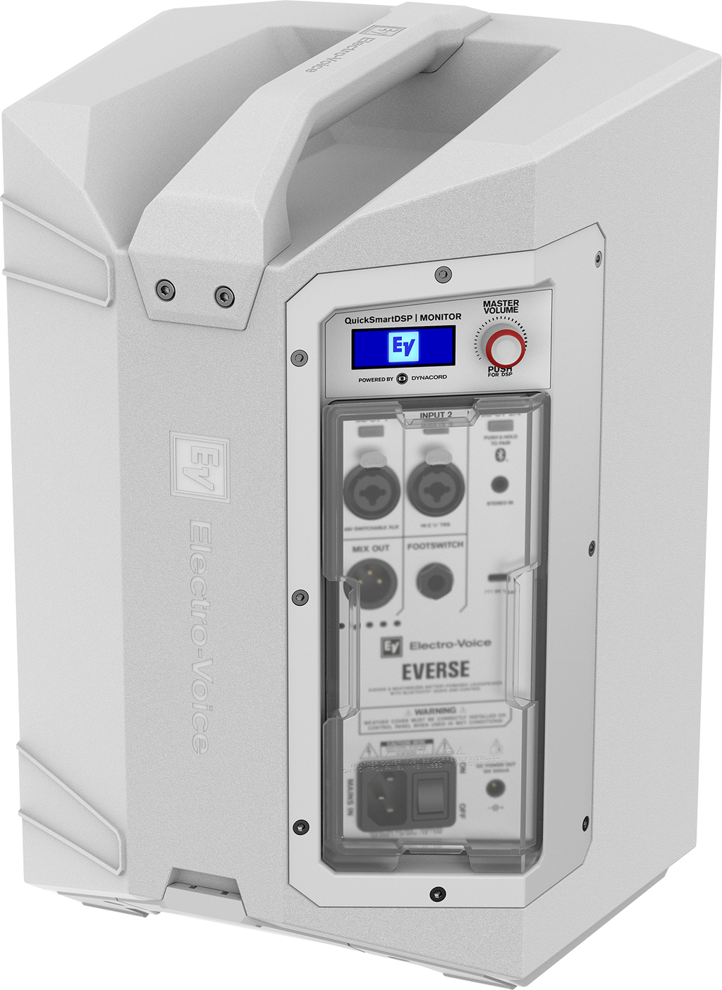 Electro-Voice EVERSE 8
WEATHERIZED BATTERY-POWERED LOUDSPEAKER WITH BLUETOOTH® AUDIO AND CONTROL