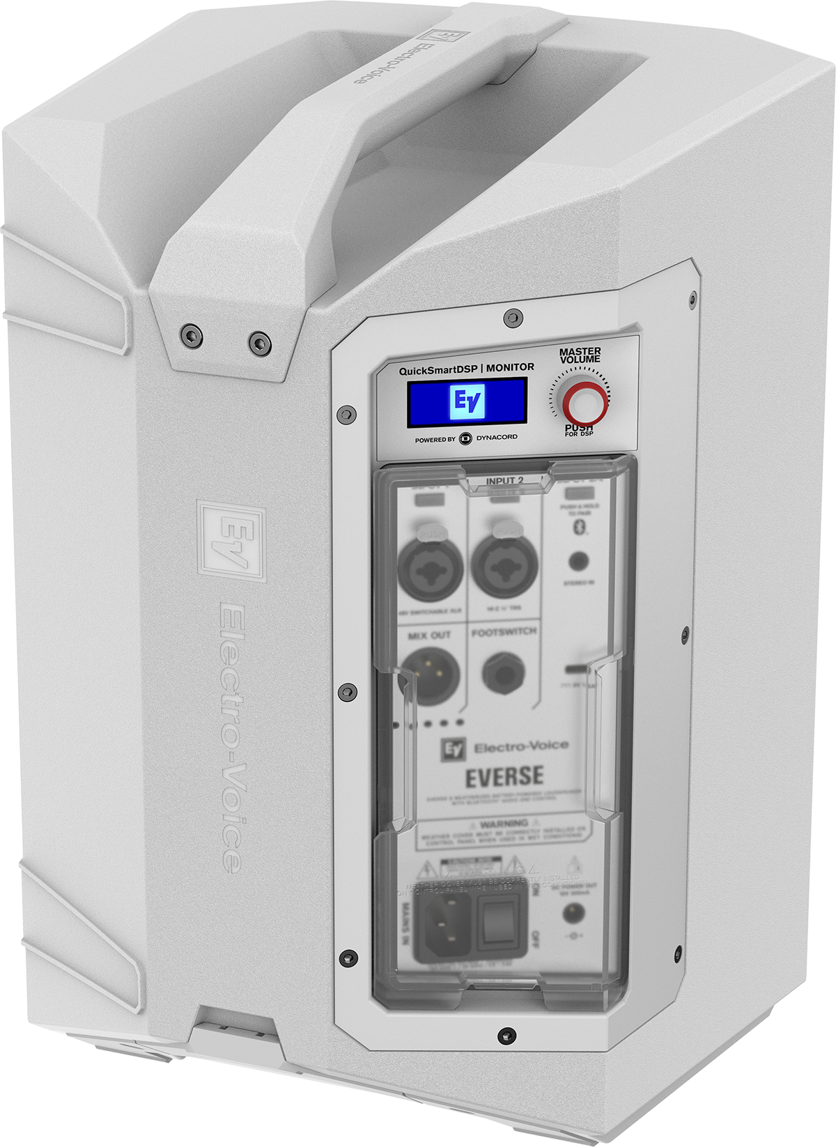 Electro-Voice EVERSE 8
WEATHERIZED BATTERY-POWERED LOUDSPEAKER WITH BLUETOOTH® AUDIO AND CONTROL