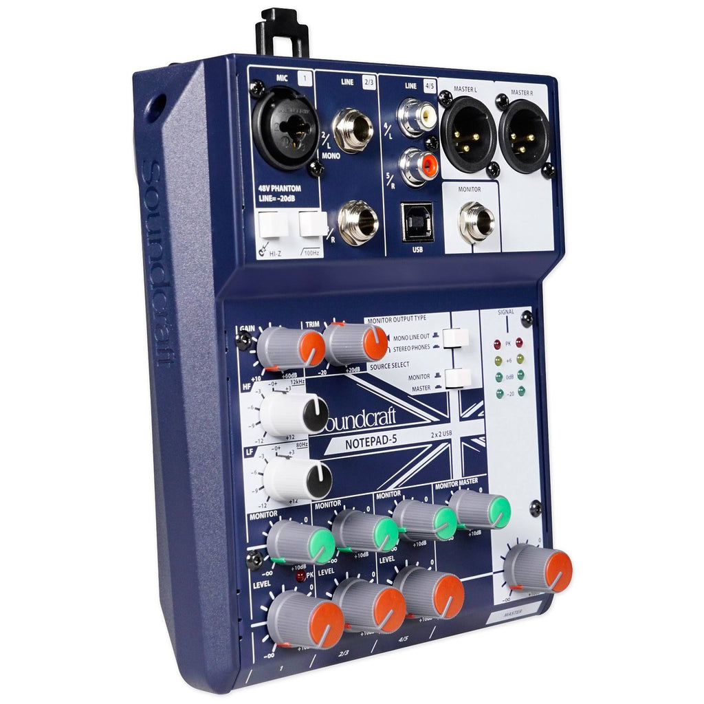 Soundcraft Notepad-5 5-Channel Small-Format Analog Mixer