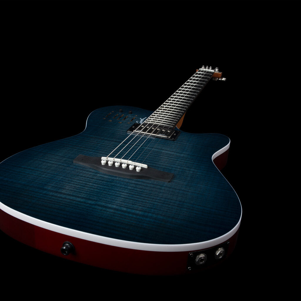 Godin A6 ULTRA Denim Blue Flame