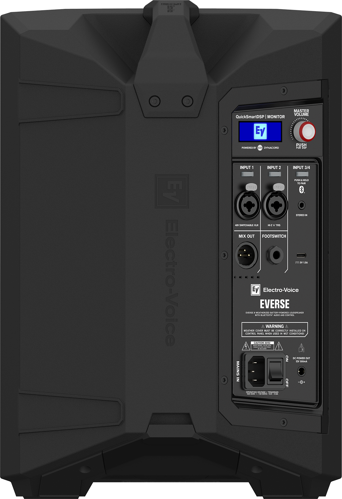 Electro-Voice EVERSE 8
WEATHERIZED BATTERY-POWERED LOUDSPEAKER WITH BLUETOOTH® AUDIO AND CONTROL