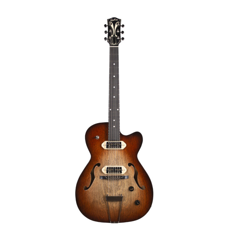 Godin 5th Ave TL Vintage Burst HG Gold Foil
