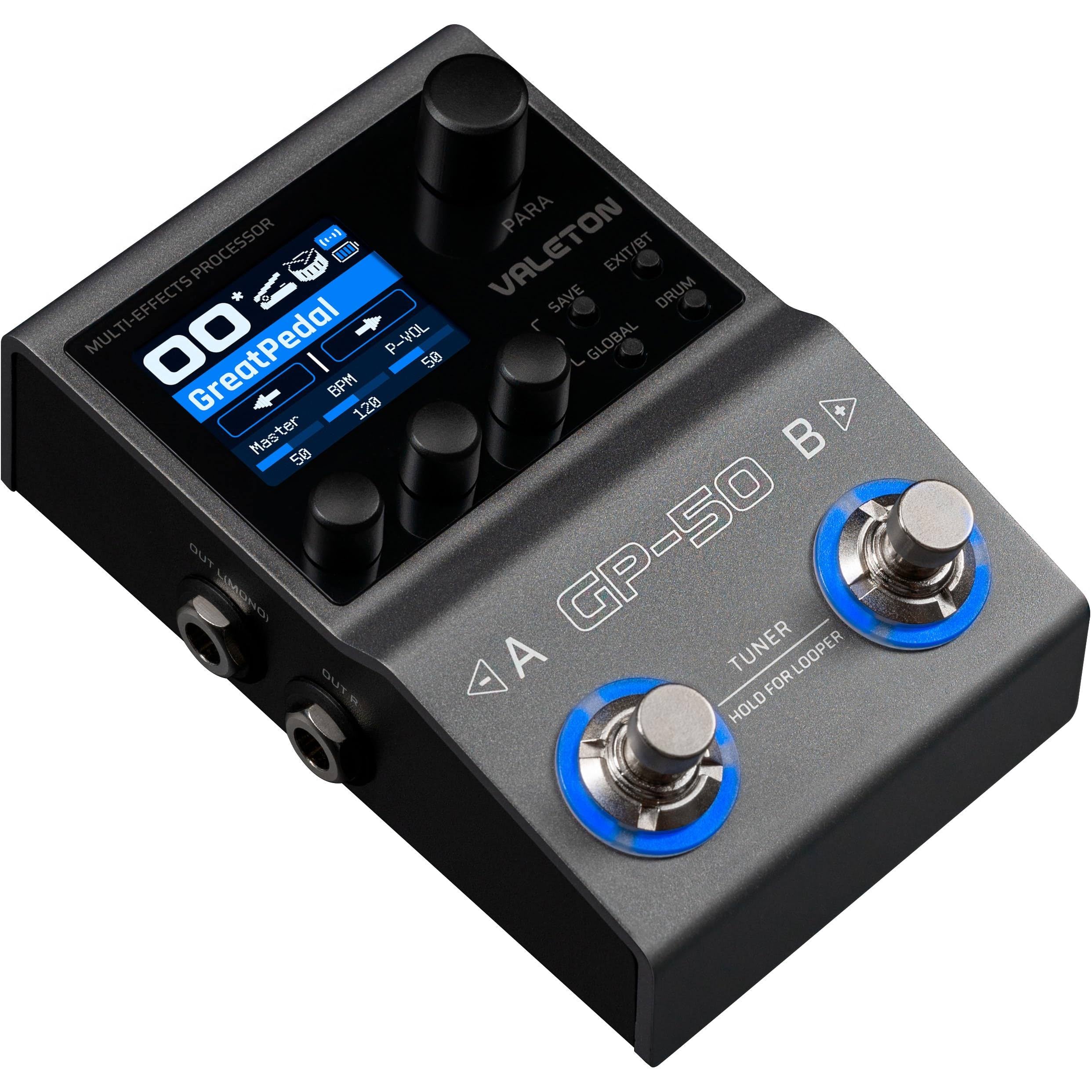Valeton GP-50 Multi-Effects Processor SnapTone & IR Loader – Grays