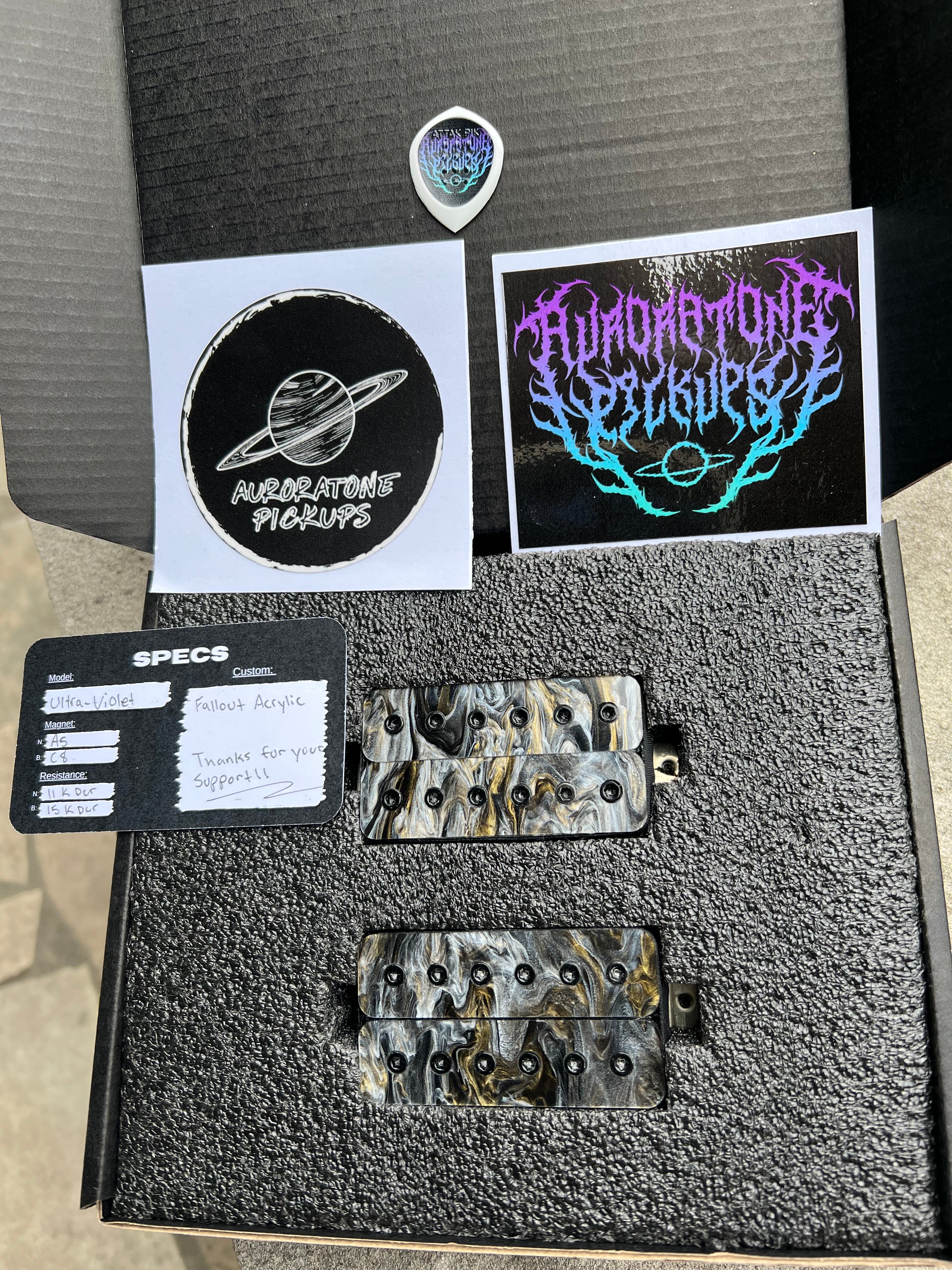 Auroratone Ultra-Violet Fallout acrylic