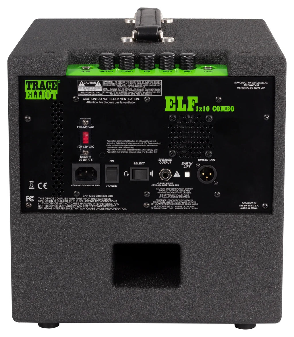 Trace Elliot® ELF® 1x10 Combo Bass Amplifier
