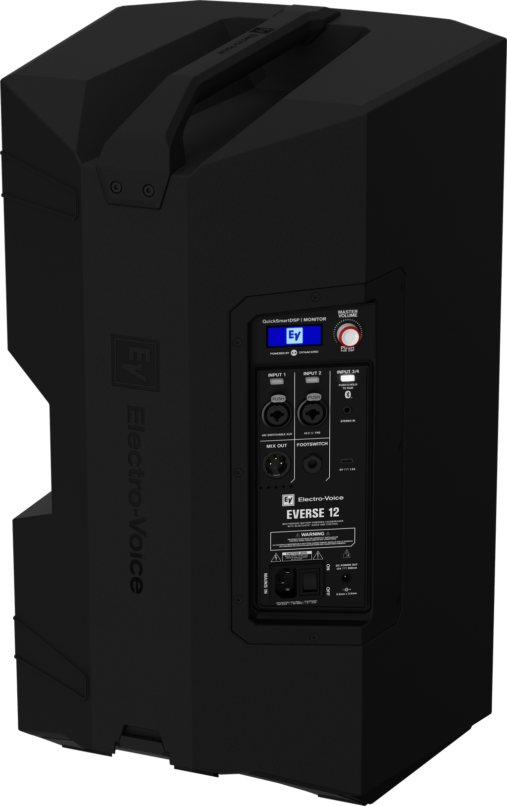 Electro-Voice EVERSE 12
WEATHERIZED BATTERY-POWERED LOUDSPEAKER WITH BLUETOOTH® AUDIO AND CONTROL