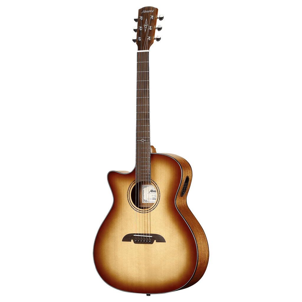 Alvarez AG60CESHB Grand Auditorium Guitar with Cutaway and Pickup - Shadowburst - Artist Series Available Left-Handed