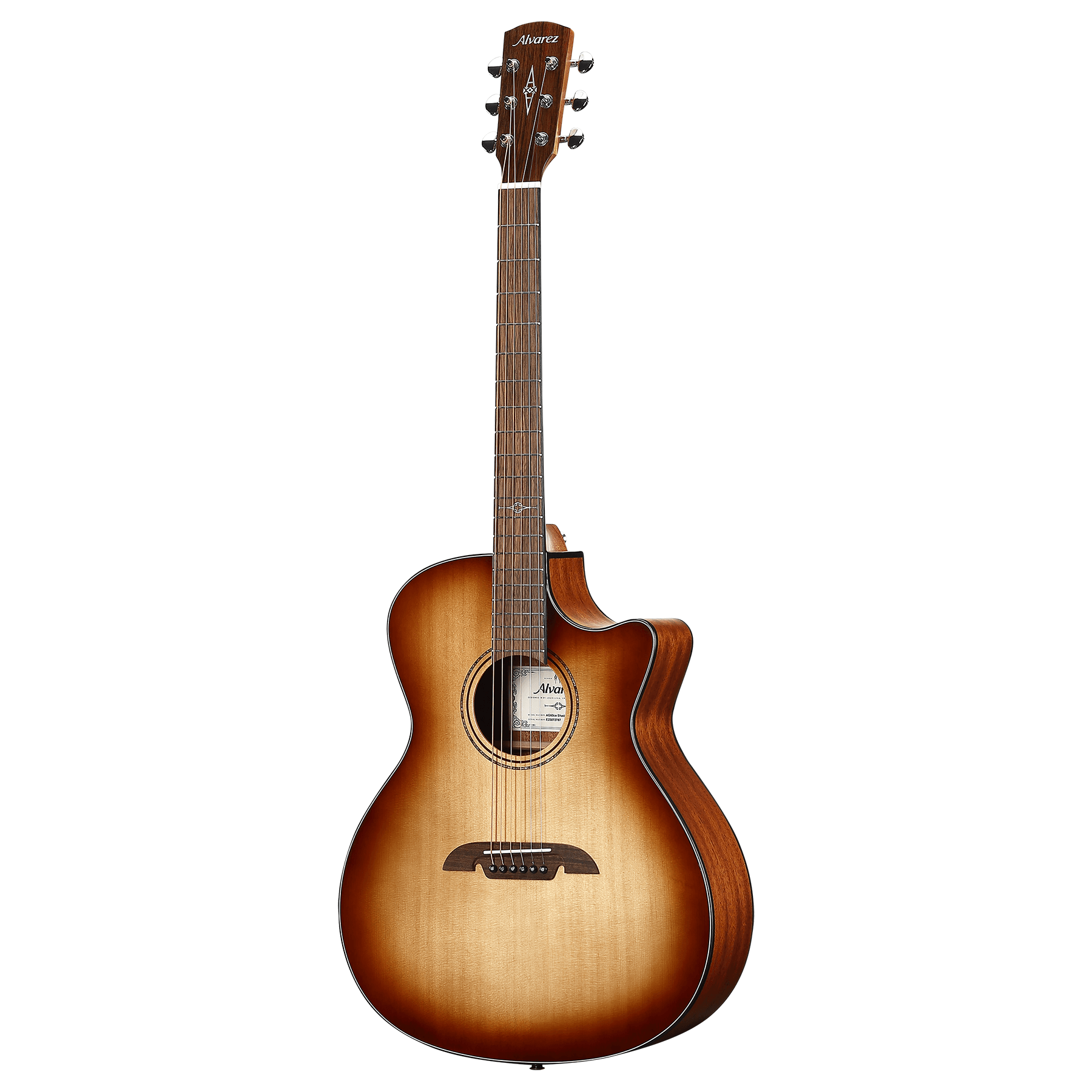 Alvarez AG60CESHB Grand Auditorium Guitar with Cutaway and Pickup - Shadowburst - Artist Series Available Left-Handed