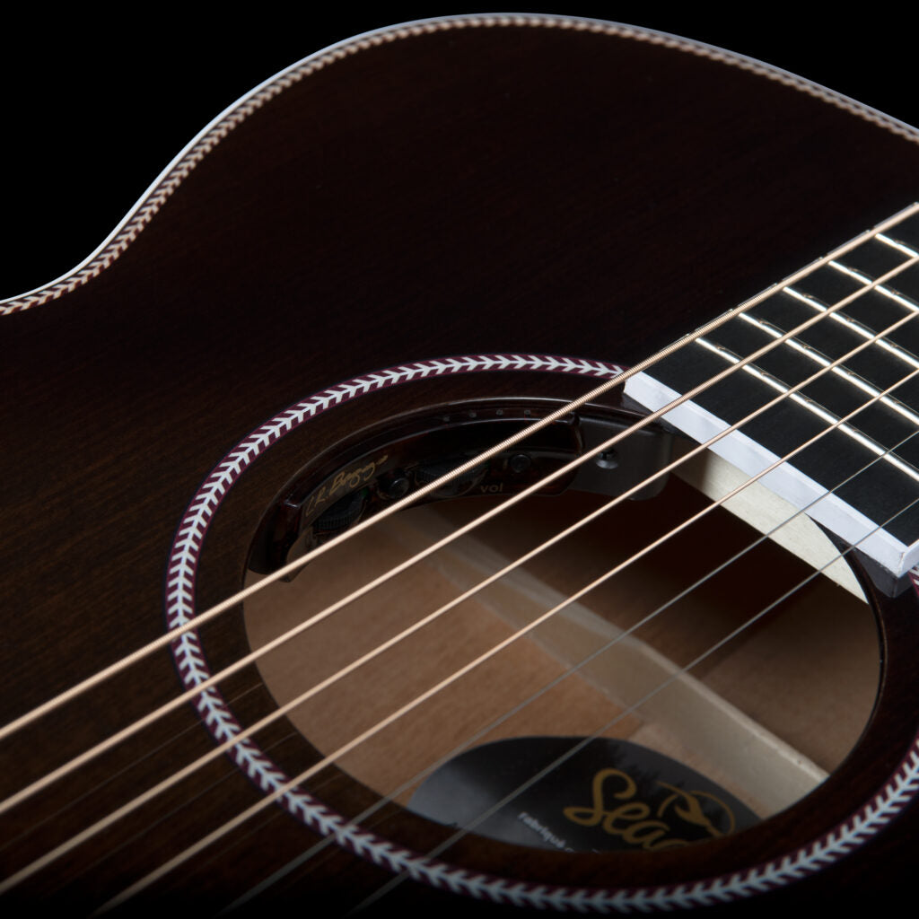 Seagull ARTIST MOSAIC CONCERT HALL CW BOURBON BURST GT ANTHEM EQ