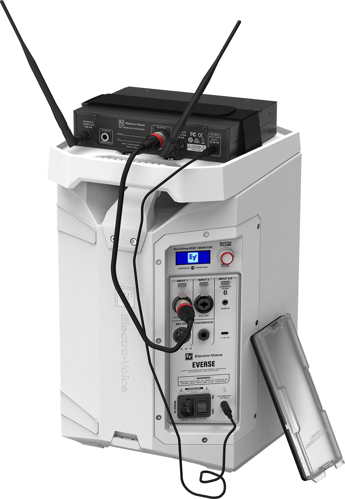 Electro-Voice EVERSE 8
WEATHERIZED BATTERY-POWERED LOUDSPEAKER WITH BLUETOOTH® AUDIO AND CONTROL