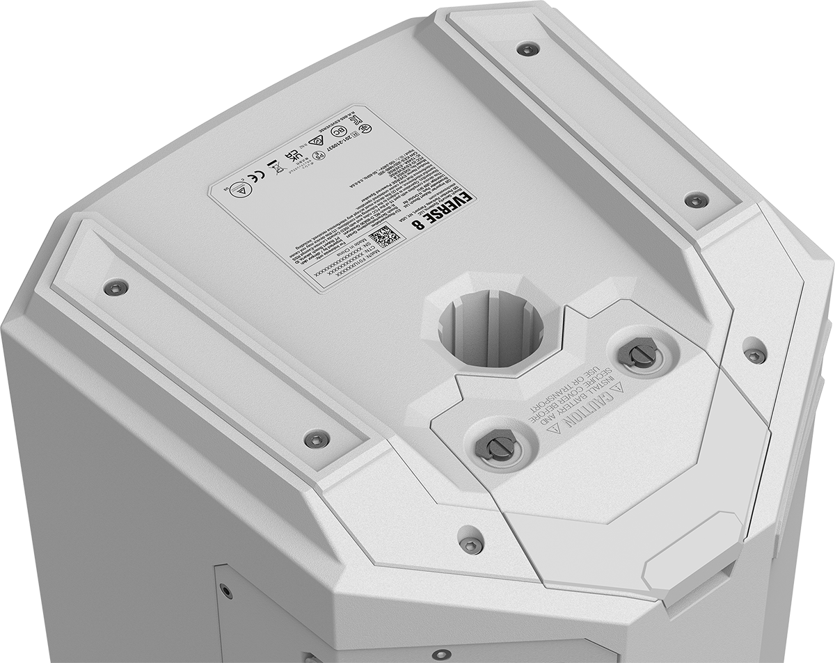 Electro-Voice EVERSE 8
WEATHERIZED BATTERY-POWERED LOUDSPEAKER WITH BLUETOOTH® AUDIO AND CONTROL