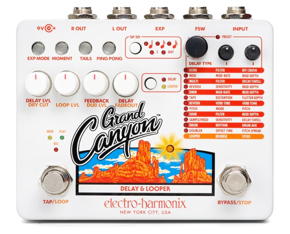 Electro-Harmonix
Grand Canyon Delay & Looper Pedal