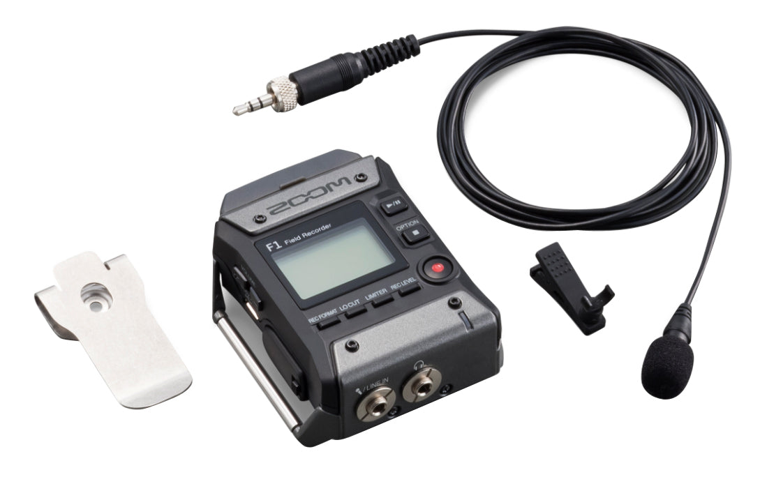 Zoom F1 Field Recorder w/ Lavalier Mic
