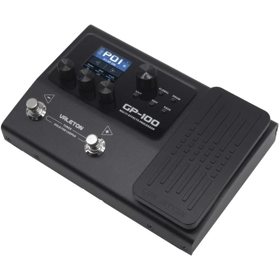 Valeton GP-100 Multi-Effects Processor Guitar Bass Amp Modeling IR Cabinets Simulation with Expression Pedal Stereo OTG USB Audio Interface
