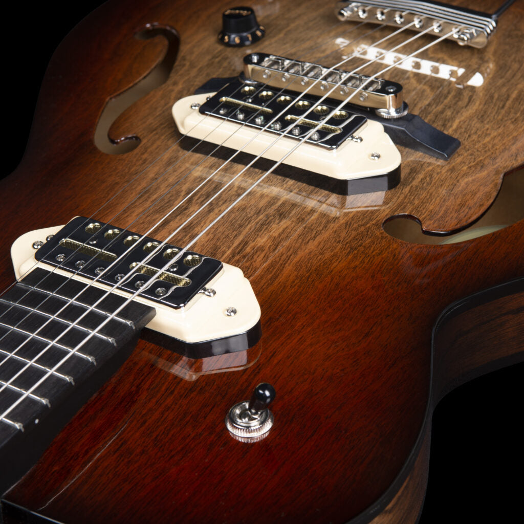 Godin 5th Ave TL Vintage Burst HG Gold Foil