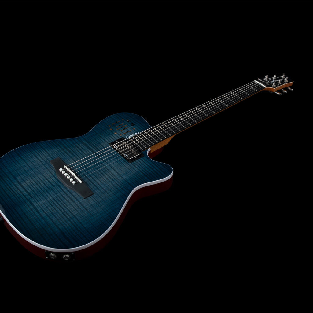 Godin A6 ULTRA Denim Blue Flame