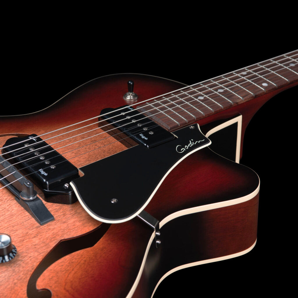 Godin 5th Avenue CW Kingpin II Vintage Burst
