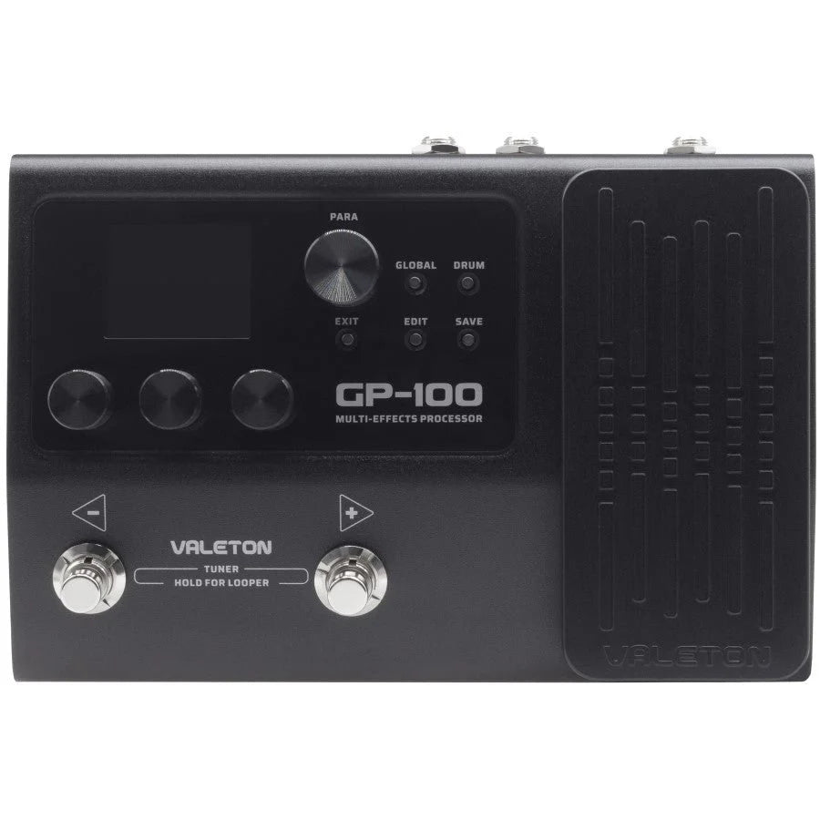 Valeton GP-100 Multi-Effects Processor Guitar Bass Amp Modeling IR Cabinets Simulation with Expression Pedal Stereo OTG USB Audio Interface